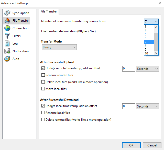 Synchronize multiple files at the same time